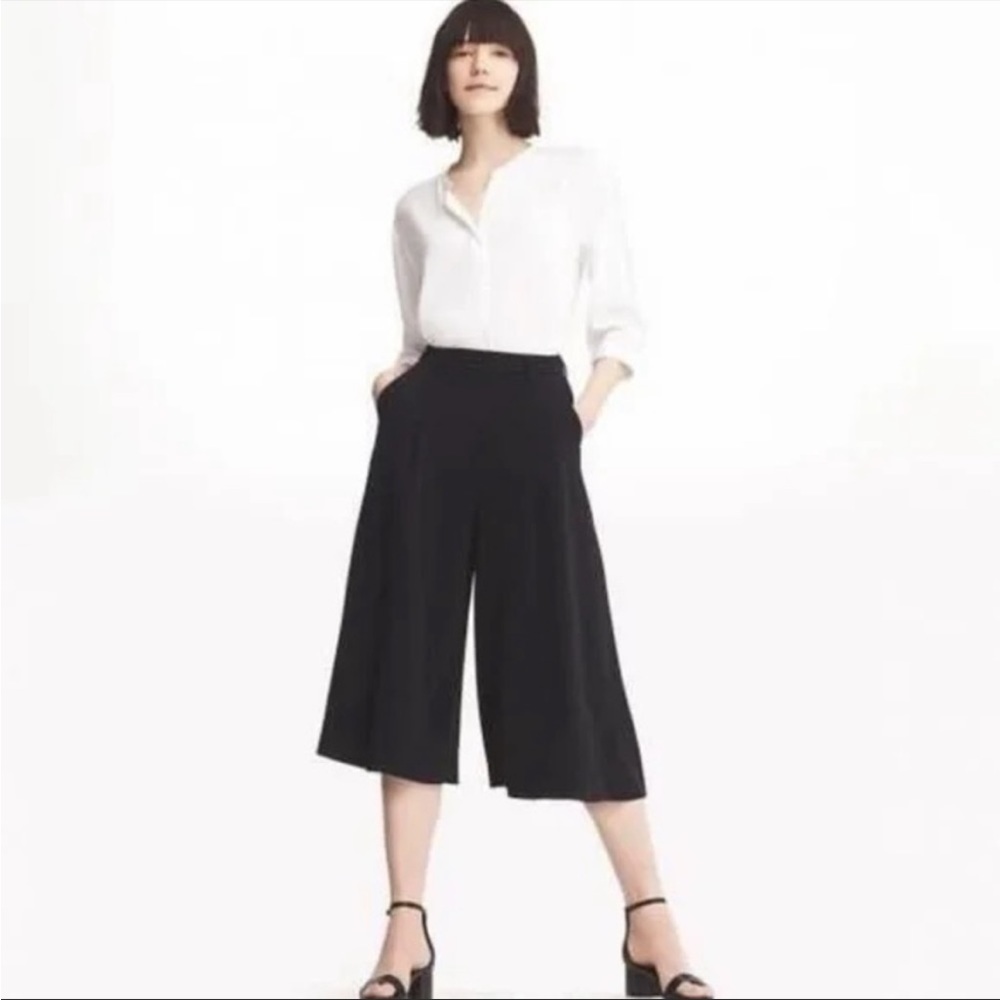 Uniqlo Super drapery jersey wide-leg gaucho pants S